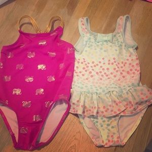 2 swum suits. Toddler girl 3T